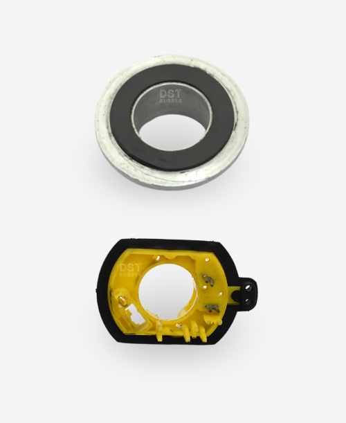 Rubber bonded parts with metal and plastic inserts – manufactured by DST Rubber India